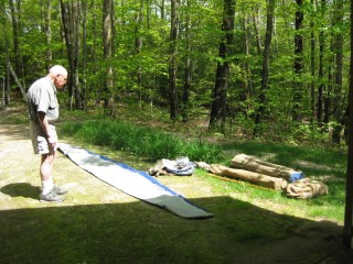 Collapsible kayak Klepper Aerius in bags