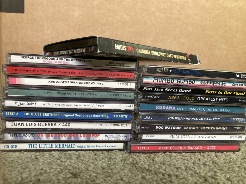 Hadestown, George Thorogood, Linda Book, John Denver, Styx, The Saw Doctors, The Blues Brothers, Juan Luis Guerra, The Persuasions, The Little Mermaid, Odetta, Mumbo Gumbo, Pan Jive Steel Band, Abba, Kudana, Tom Waits, Doc Watson, Billy Joel, Five O'Clock Shadow